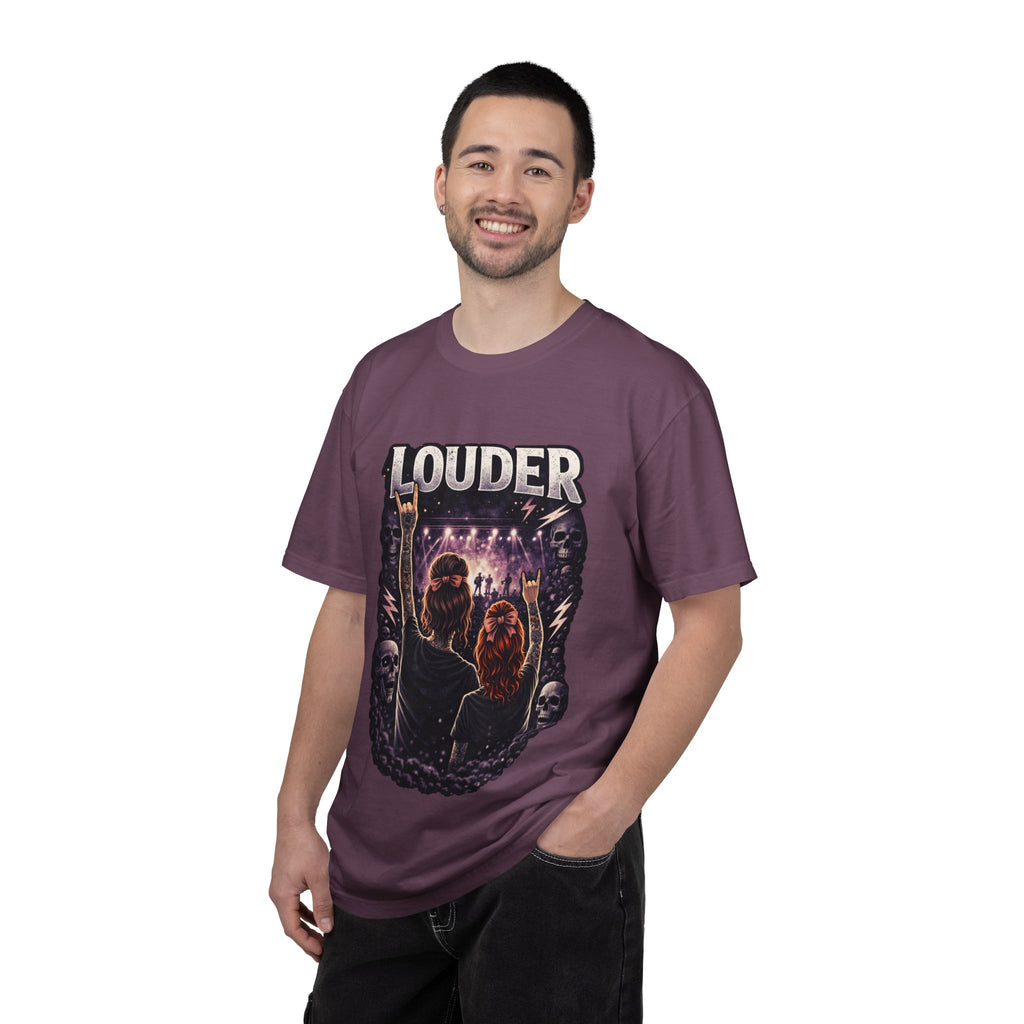Louder Concert Crowd T-Shirt — Vintage Rock Band Tee