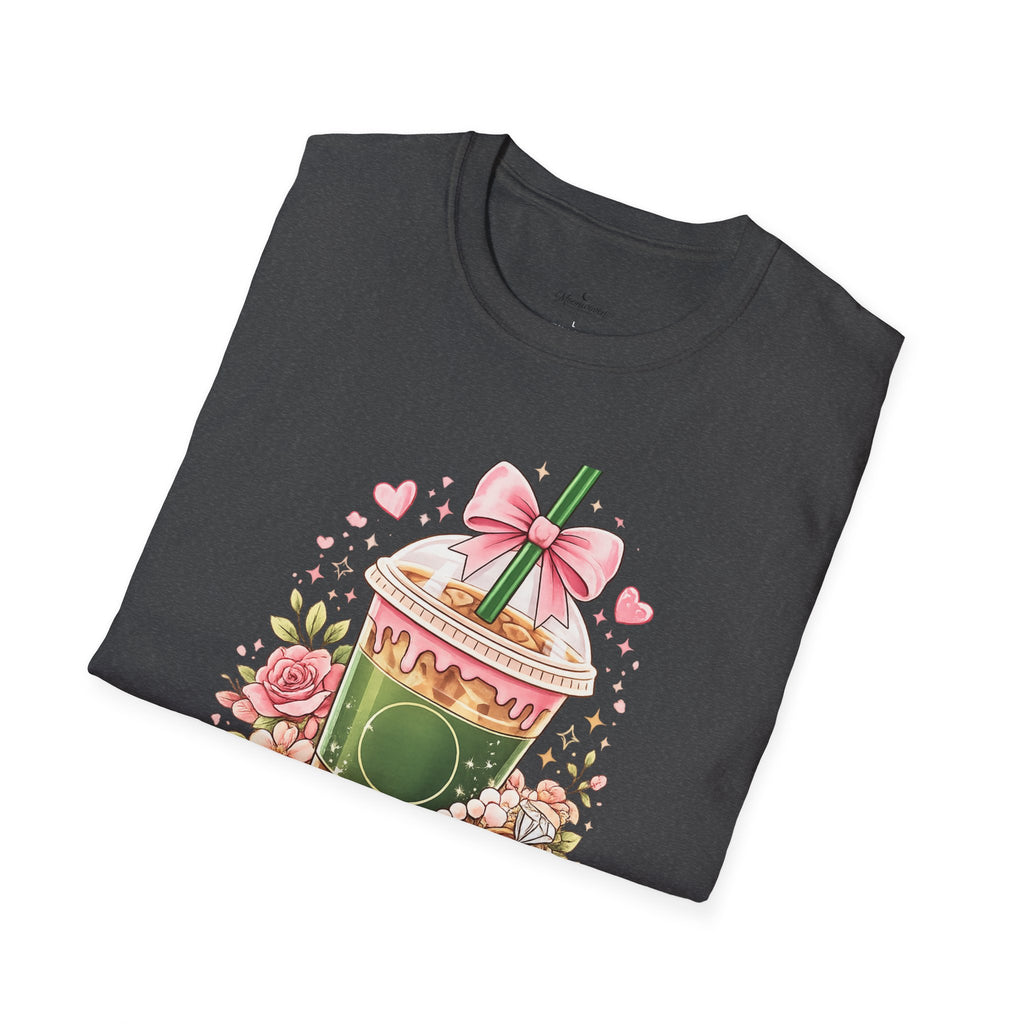 Basic Girl Energy T-Shirt – Floral Bubble Tea Graphic Tee