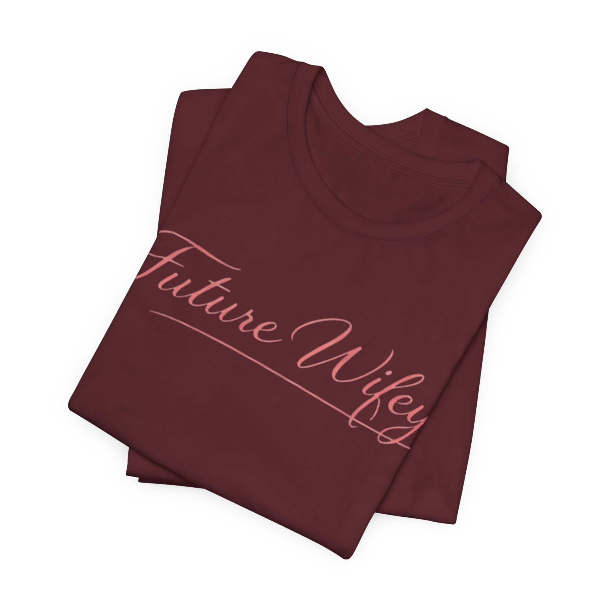 Future Wifey T-Shirt — Bridal Bachelorette Tee in Script Pink