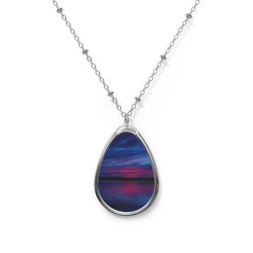 Sunset Oval Necklace
