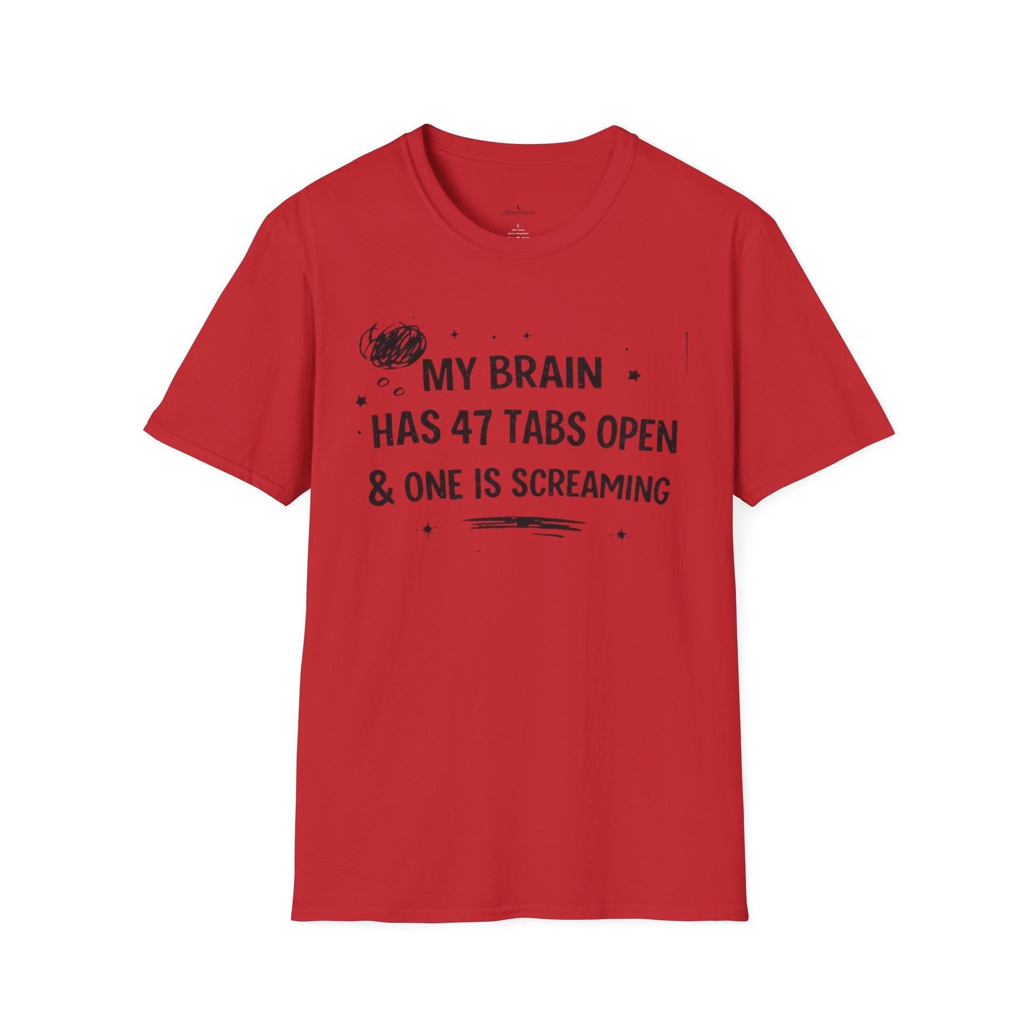 My Brain Has 47 Tabs Open T-Shirt – Funny Mental Health Graphic Tee