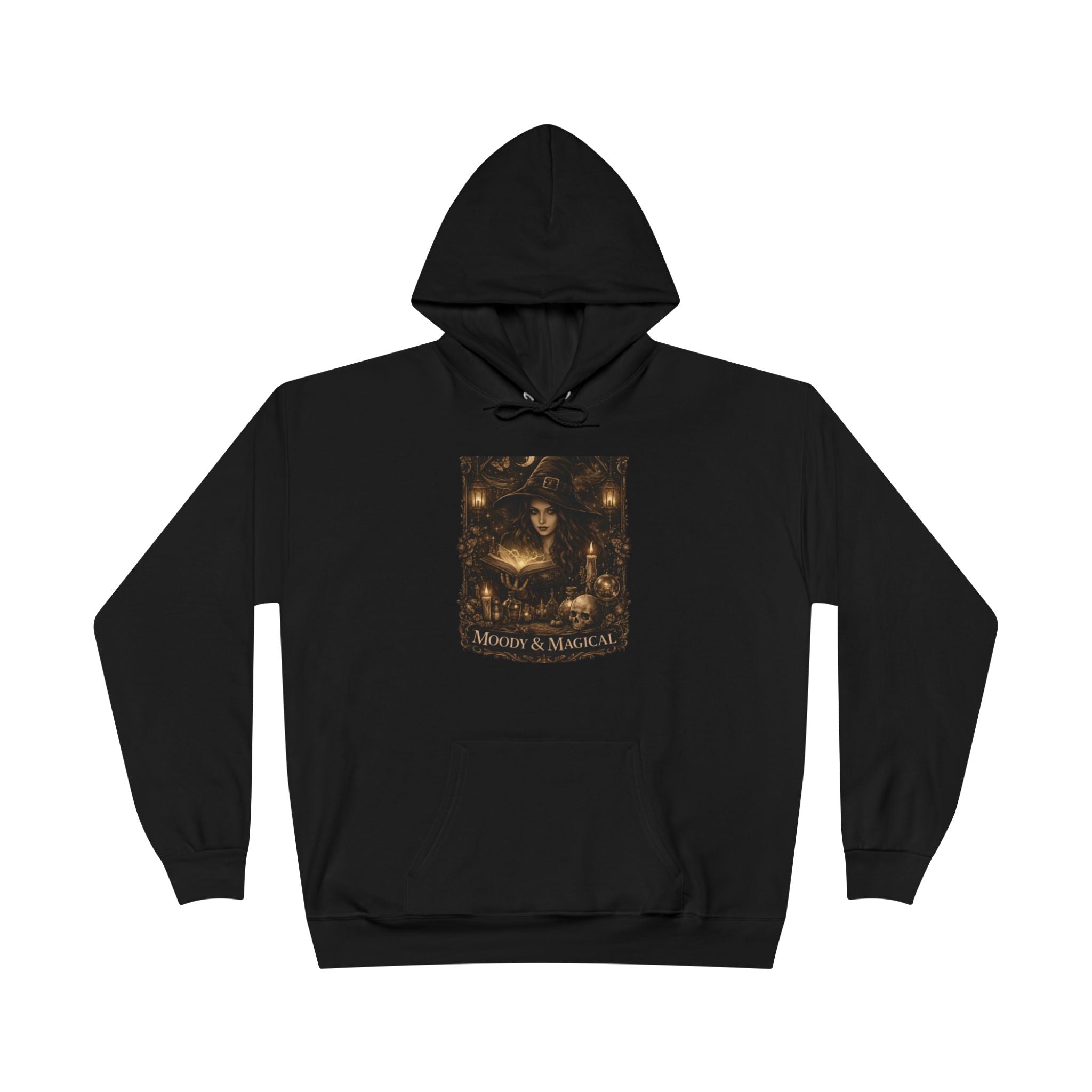 Hoodie - Vintage Gothic 'Witch & Magick' Art Pullover
