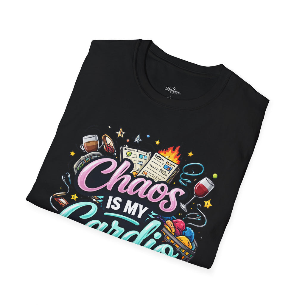 Chaos Is My Cardio T-Shirt — Funny Mom/Teacher Life Graphic Tee