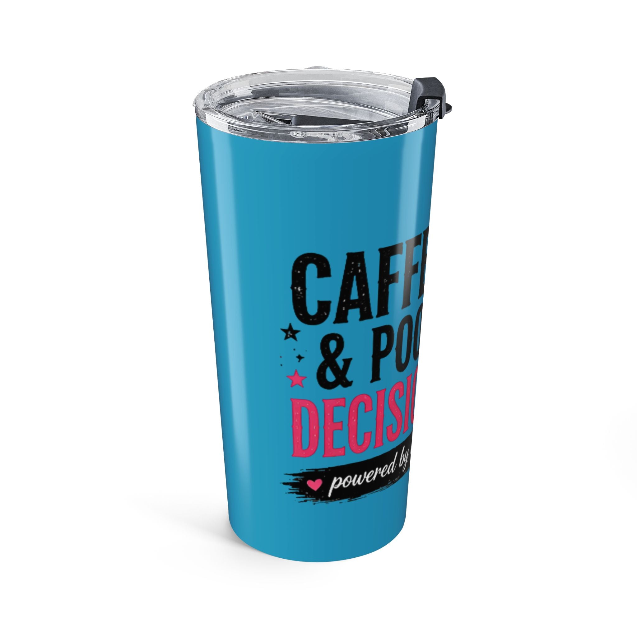 20oz Insulated Tumbler — "Powered by Mom Life" Skull Coffee Travel Mug