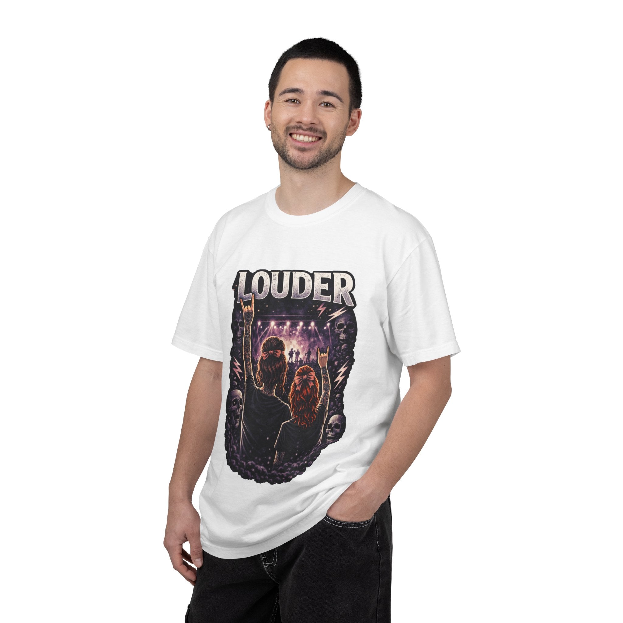 Louder Concert Crowd T-Shirt — Vintage Rock Band Tee