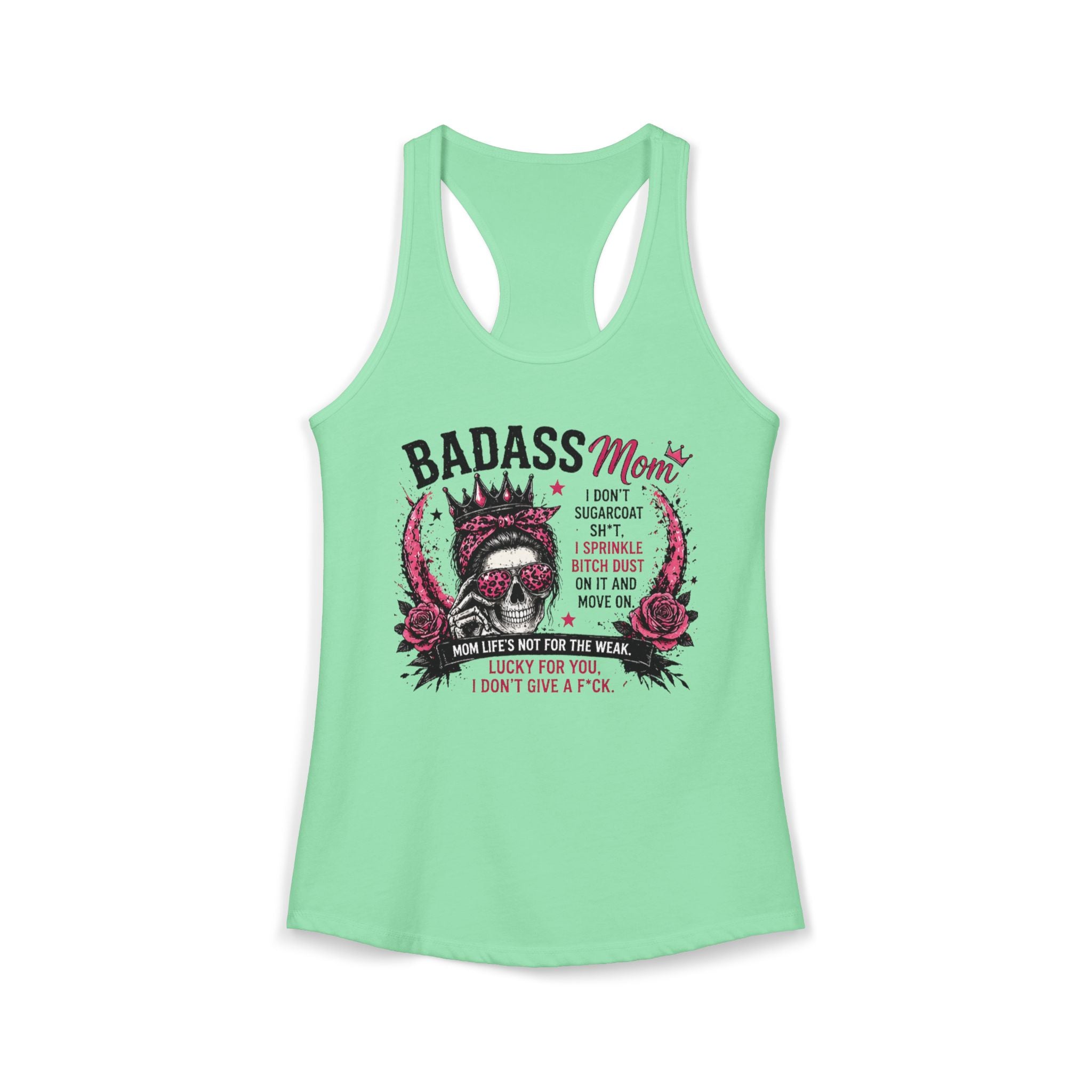 Badass mom Racerback Tank