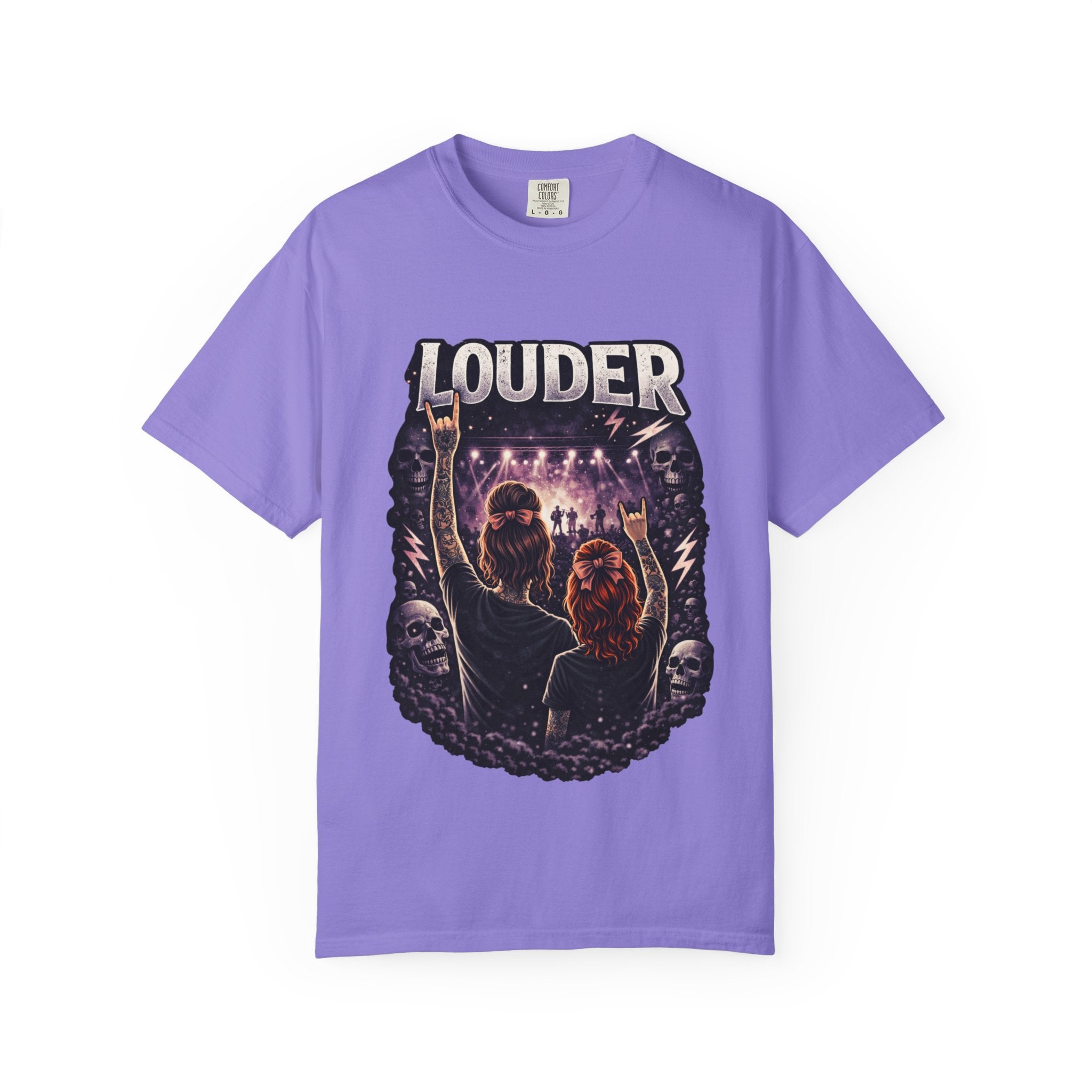Louder Concert Crowd T-Shirt — Vintage Rock Band Tee