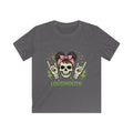 Kids Tee - 'Loudmouth' Skull Rocker Graphic Tee for Girls