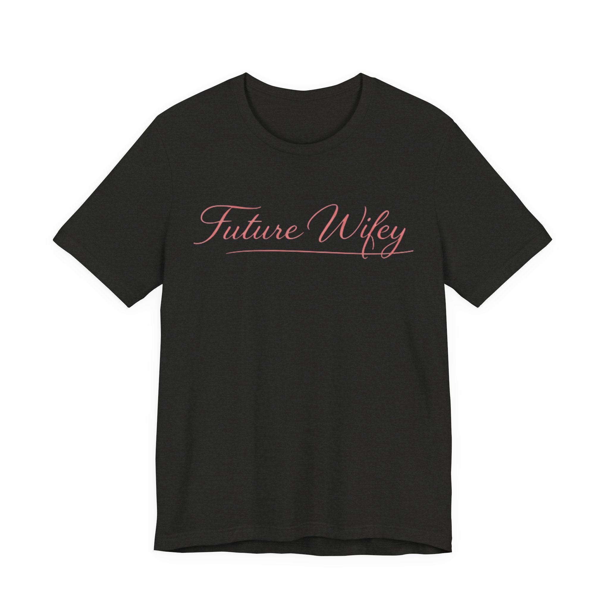 Future Wifey T-Shirt — Bridal Bachelorette Tee in Script Pink