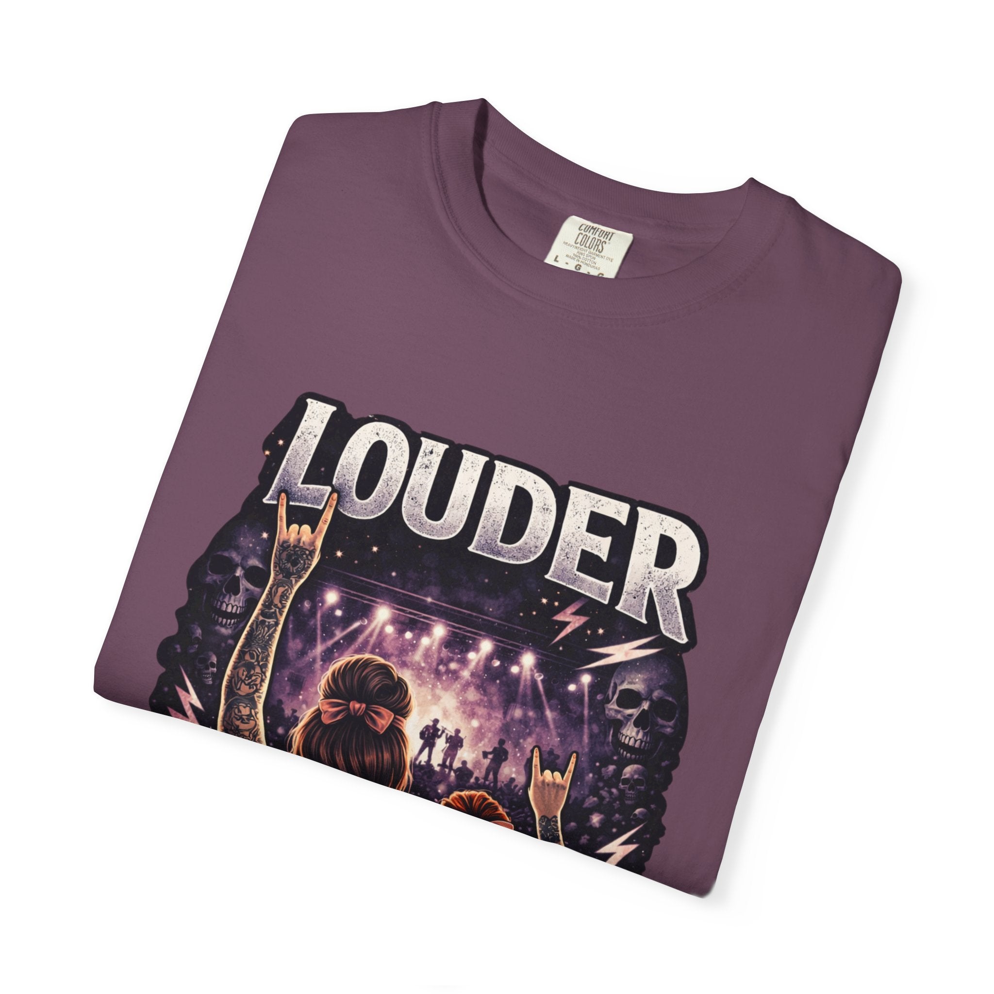 Louder Concert Crowd T-Shirt — Vintage Rock Band Tee