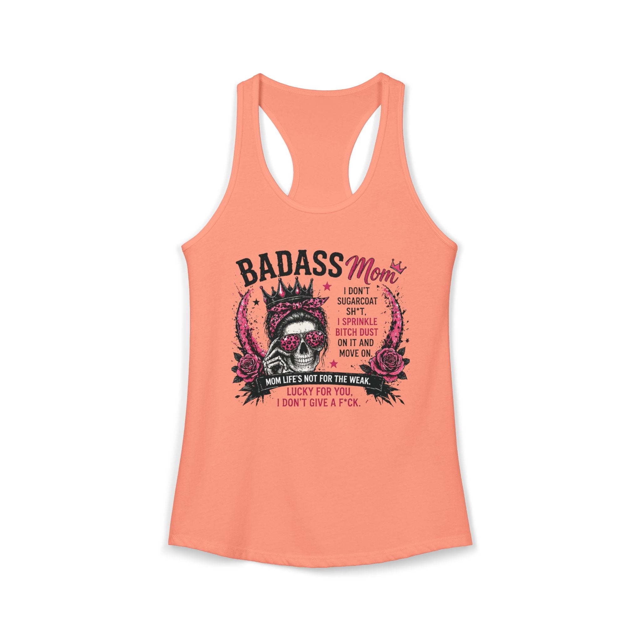 Badass mom Racerback Tank