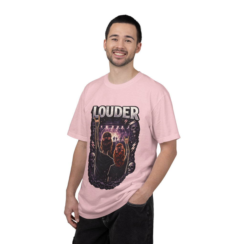 Louder Concert Crowd T-Shirt — Vintage Rock Band Tee