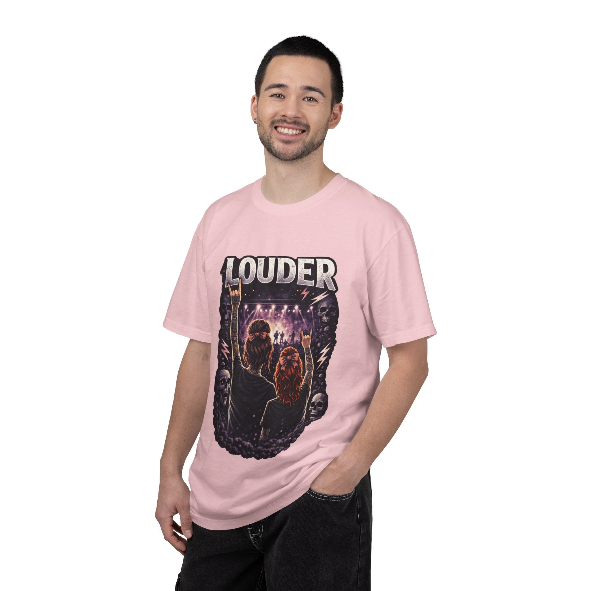 Louder Concert Crowd T-Shirt — Vintage Rock Band Tee